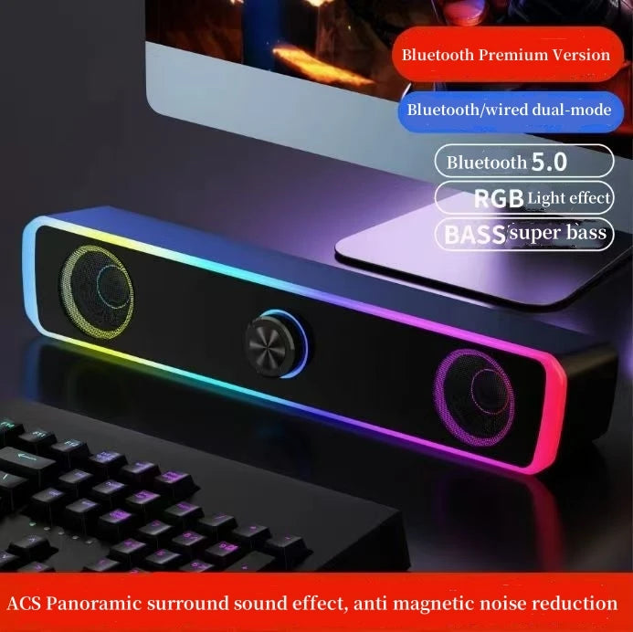 Computer Desktop High-Quality Bluetooth Wired Dual-Purpose High-Volume Microphone Two-In-One Speaker